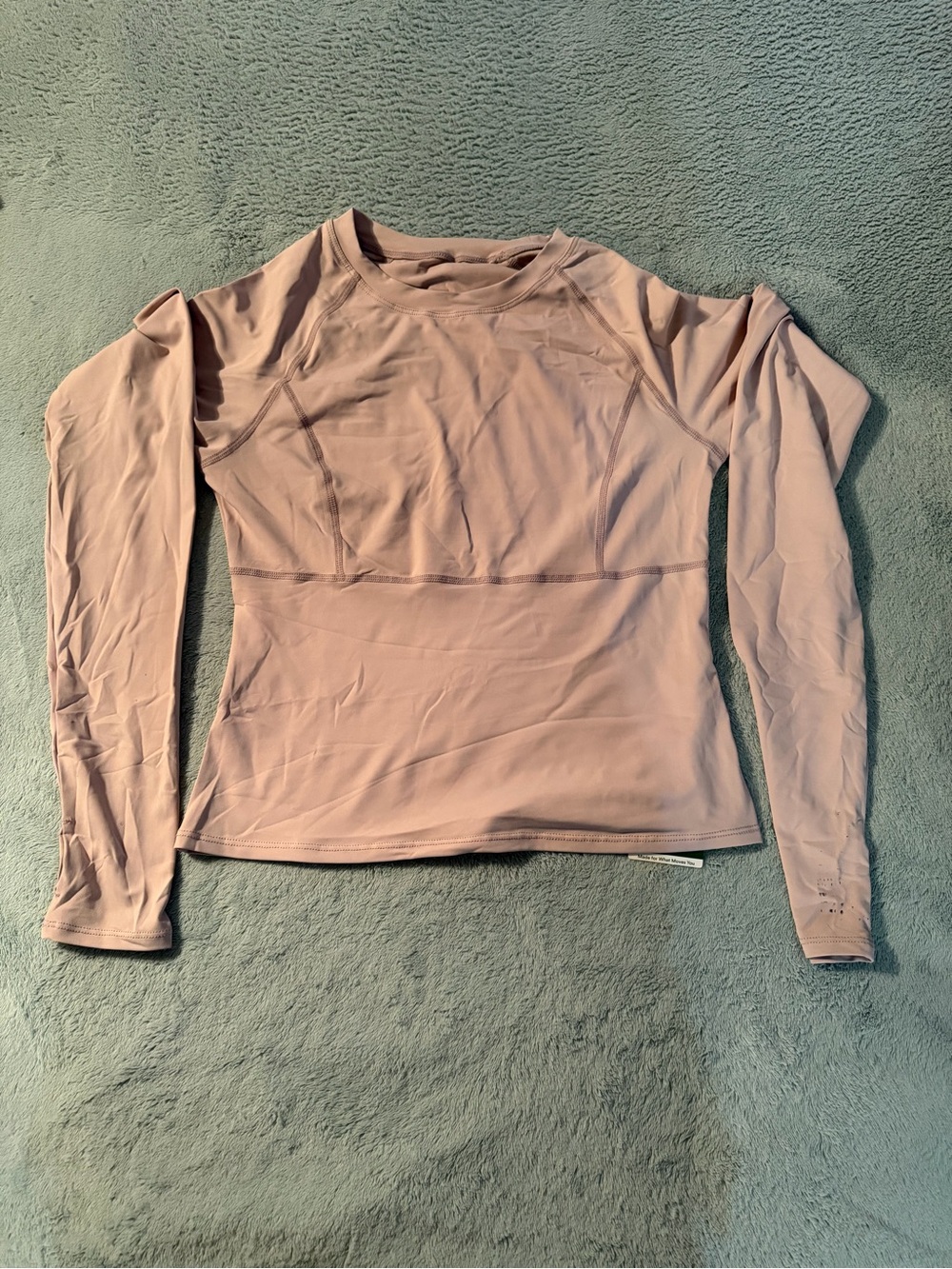 NWT HALARA Long-Sleeve Active Top in Dusty Pink